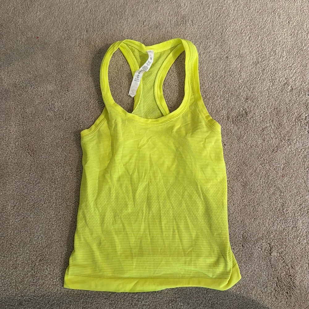 Lululemon neon tank!!